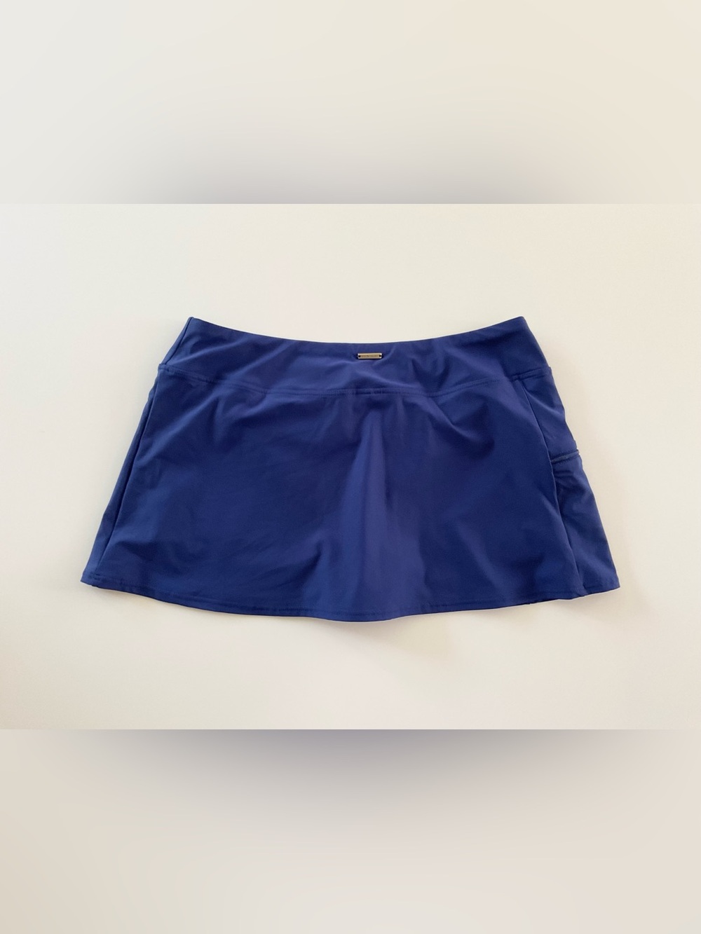 Sunsets Sporty Swim Skirt in Navy Women's Size Small W/ Attached Shorts - Picture 2 of 8